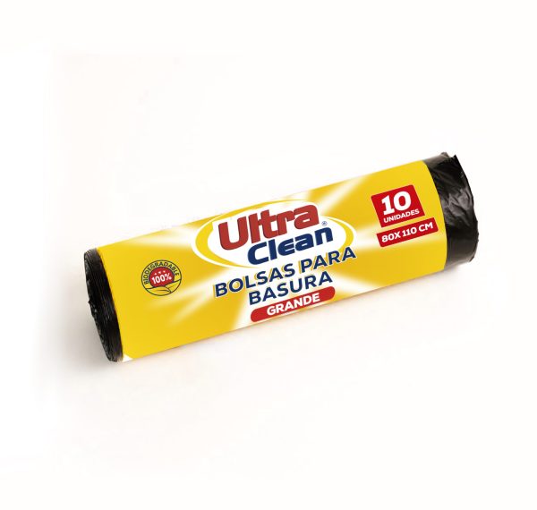 Bolsa de basura Ultra Clean 80 x 110, 10 unidades
