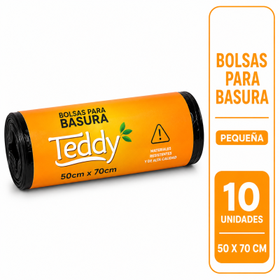 Bolsa de basura TEDDY 50 x 70 10 unidades