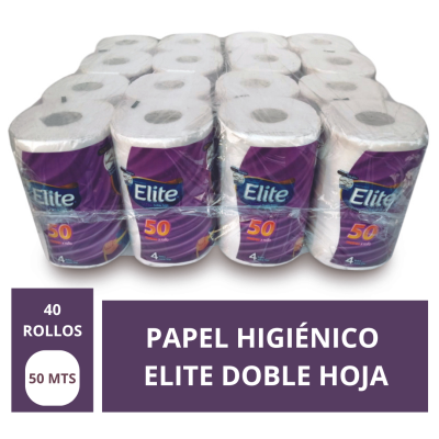 Manga Papel higiénico Elite Ultra Doble Hoja Soft Touch 32 rollos 50 metros