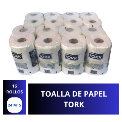 Manga Toalla de Papel Tork Doble Hoja 16 rollos 24 metros