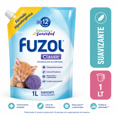 Suavizante Fuzol classic 1 litro