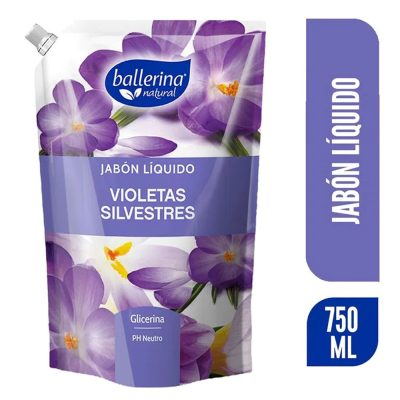 Jabón Líquido Ballerina Violetas Silvestres 750 ml