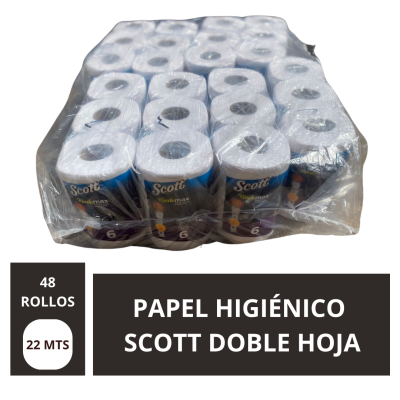 Manga Papel Higiénico Scott 48 rollos 22 metros