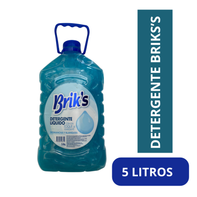 Detergente con toque de Soft Briks Celeste 5 litros