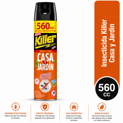 Insecticida Casa y Jardín Killer 560 cc
