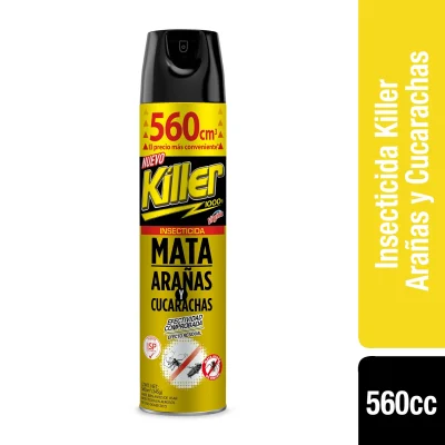 Insecticida Mata Arañas y Cucarachas Killer 560 cc