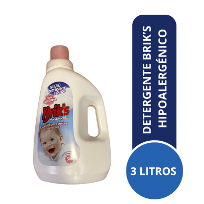 Detergente Liquido Hipoalergénico Briks 3 litros