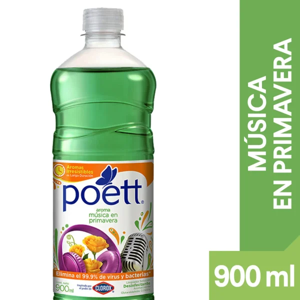 Limpiador de pisos Poett musica en primavera 900 ml