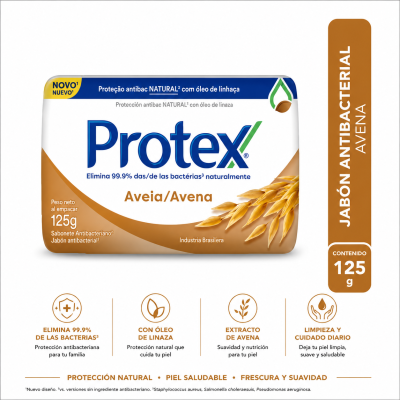 Jabón en Barra protex Avena 125 g