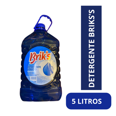 Detergente Liquido Concentrado briks azul 5 Litros