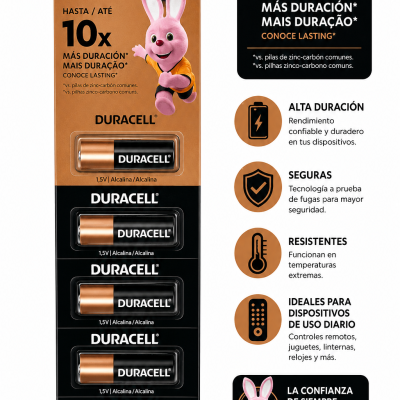 Pilas AA Duracell 6 Unidades