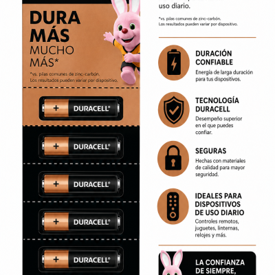 Pilas AAA Duracell 6 unidades