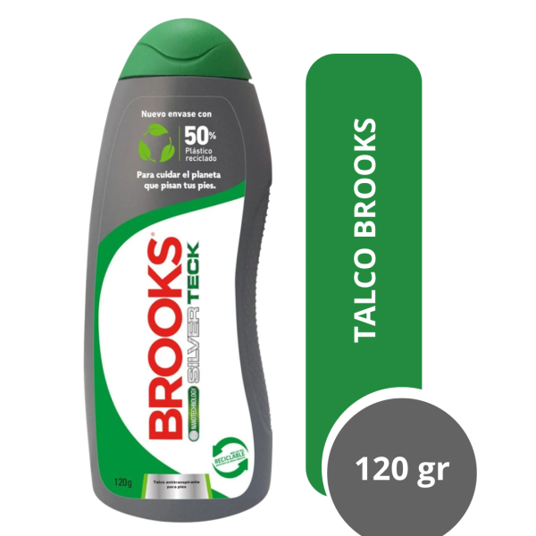 Talco para Pies Brooks 120 gramos