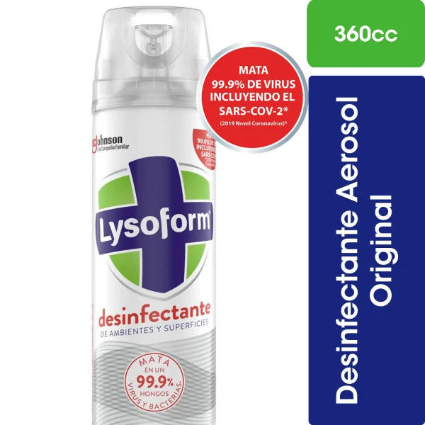 Aerosol Desinfectante Lysoform 360 cc