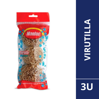 Virutilla Metálica Manlac 3 unidades