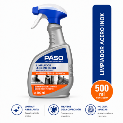 Limpiador Acero PASO 500 ml