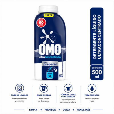 Detergente OMO Para Diluir 500 ml