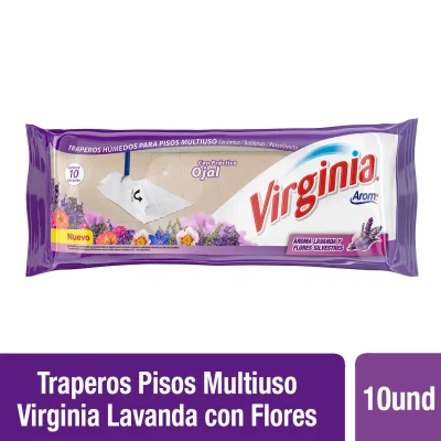 Traperos Húmedos Lavanda Virginia 10 unidades