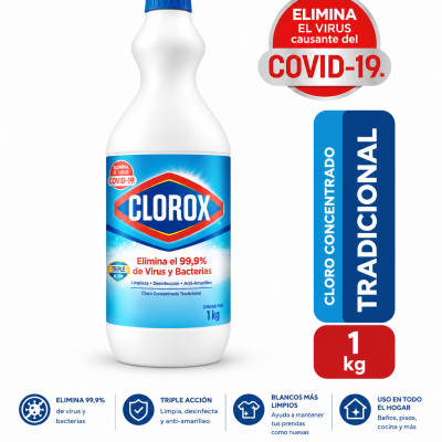 Cloro Líquido Clorox 1 litro