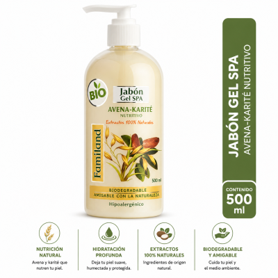 Jabón Para Manos Avena Familand 500 ml