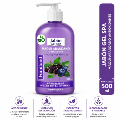 Jabón Para Manos Arándanos Familand 500 ml
