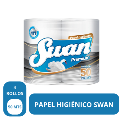 Papel Higiénico Suan Doble Hoja 4 rollos 50 metros