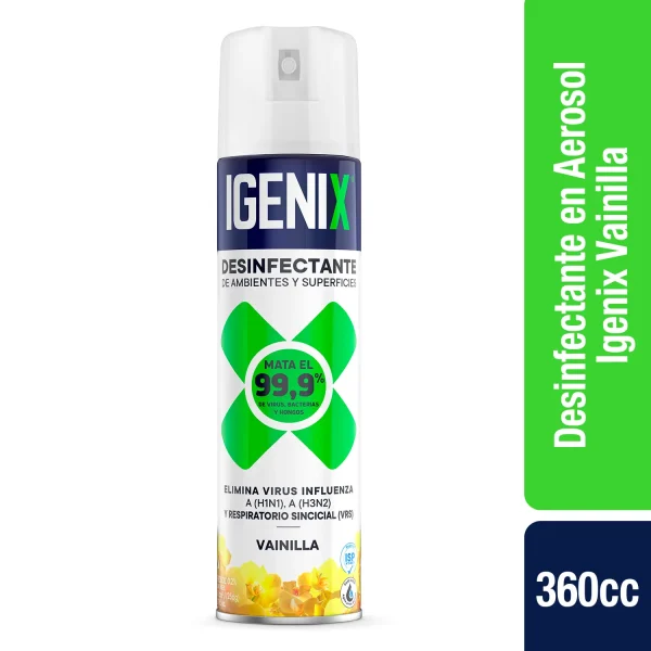 Aerosol Desinfectante Igenix vainilla 360 cm3