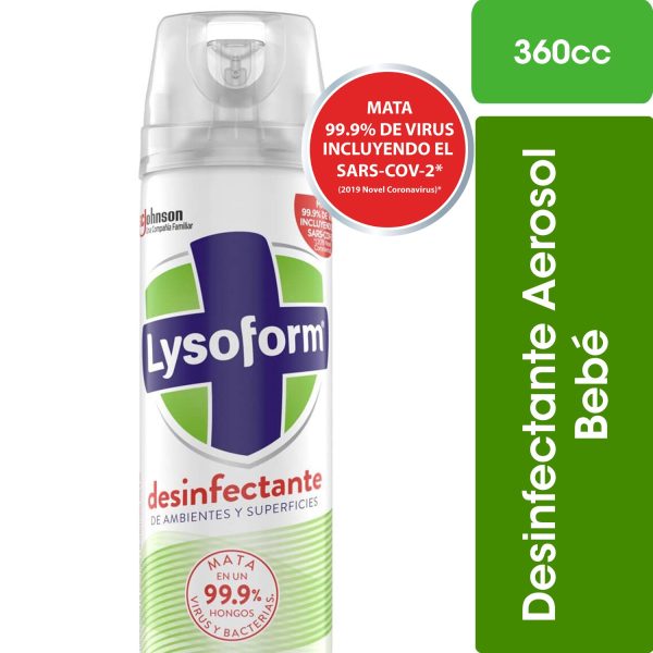 Aerosol Desinfectante Bebé Lysoform 360cm3