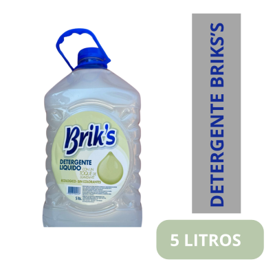 detergente liquido con toque de soft briks blanco 5 litros