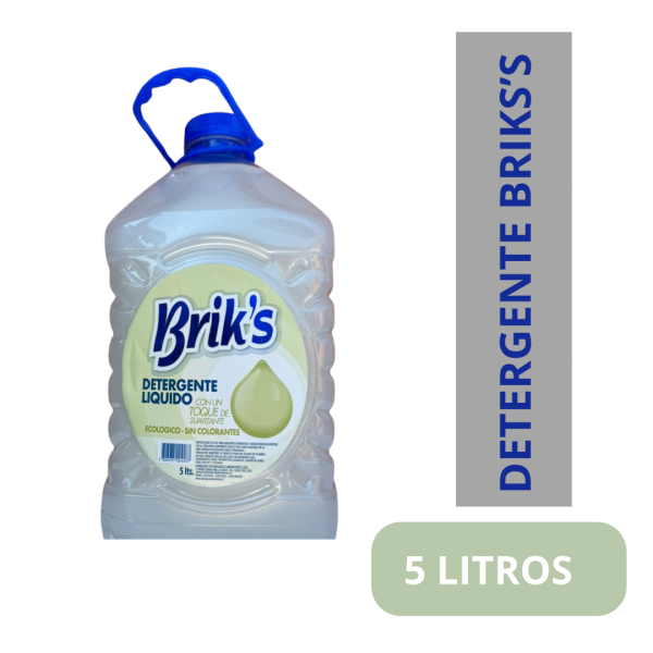 detergente liquido con toque de soft briks blanco 5 litros