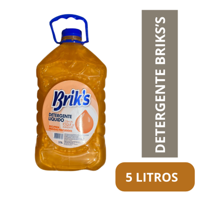 detergente liquido con toque de soft briks naranjo 5 litros