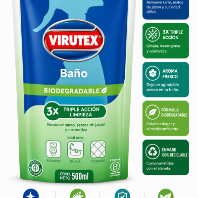 LimpiaDOR DE baño Virutex 500 ml