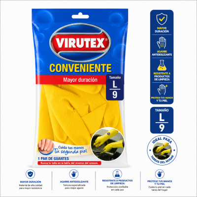 GUANTES VIRUTEX CONVENIENTE TALLA L