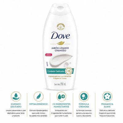 JABÓN MANOS CUIDADO DELICADO DOVE 700ML